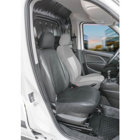 Passform Sitzbezug aus Kunstleder kompatibel mit Fiat Doblo (263), Einzelsitz Beifahrer Armlehne innen (1/5)
