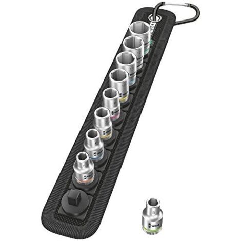 Juego de llaves de tubo Belt 4 9 piezas 1/4 pulgadas 5-13 mm para a6-KT.-Schr.WERA