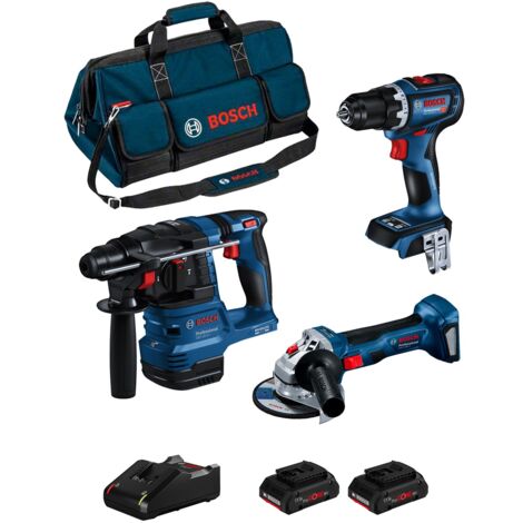 BOSCH Kit BK3013BAG (GBH 18V-22 + GSR 18V-90 C + GWS 18V-7 + 2 x 4,0 Ah ProCORE + GAL18V-40 + HDBAG)