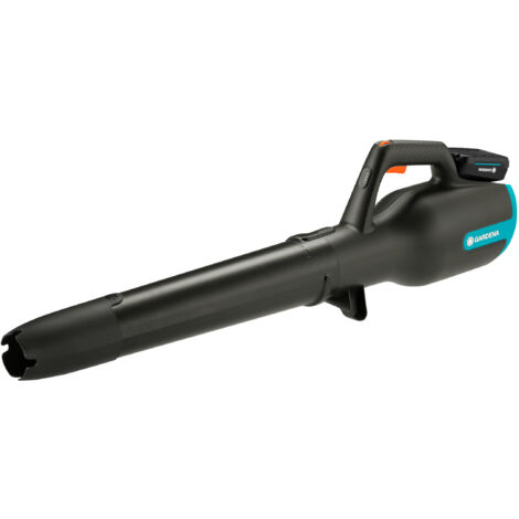 GARDENA Soplador Batería PowerJet 18V POWER FOR ALL cargador y batería incluidos, para una limpieza rápida y eficaz de hojas en casa y en el jardín, velocidad de soplado de 100 km/h (14890-20)