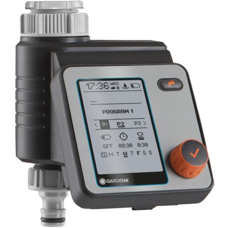 GARDENA Programador de riego a pilas automático para grifo Master para 6 zonas de riego (01892-20)