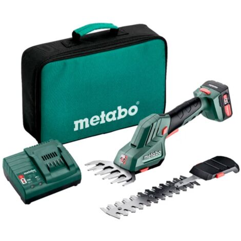 12 V PowerMaxx SGS 12 Q - 1 cortabordes Li-Power de 2,0 Ah, SC 30, maletín Metabo