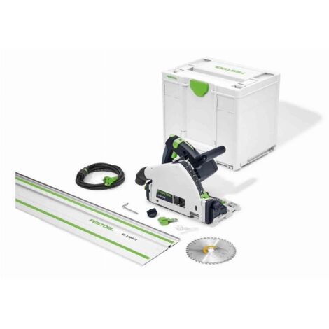 FESTOOL TS 55 FEBQ-Plus-FS Sierra de inmersión - Con hoja Ø160 mm Madera + Rail FS1400/2 + Systainer SYS3 M 337 - 577010 (1/9)