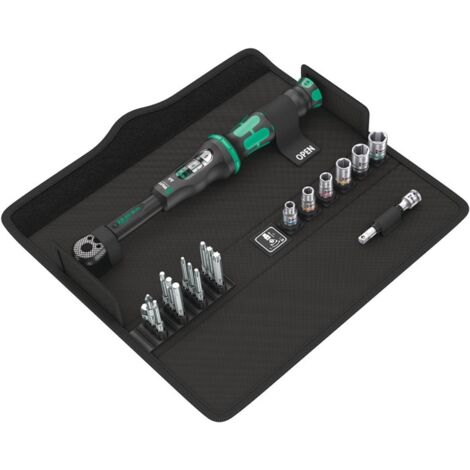Juego de llaves dinamométricas Click-Torque A 6 Juego 1 20 piezas 2,5-25 Nm 1/4 pulg. WERA