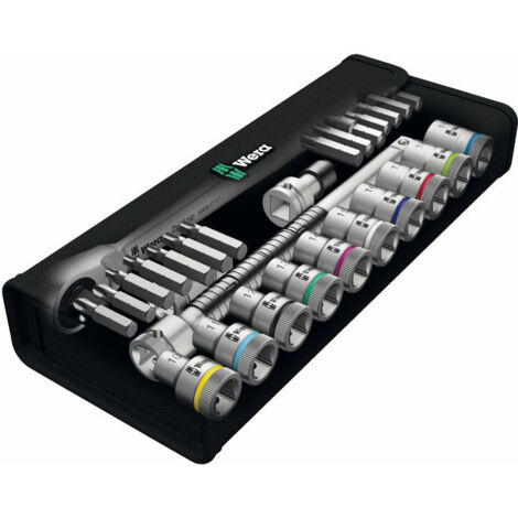 Llave Vaso Zyklop 1/2" 10-19Mm Jgo 28Pz Metal Switch Wera