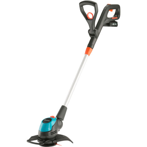 GARDENA Cortabordes batería EasyCut 23 cm / 18V POWER FOR ALL cargador y batería incluidos, mango ajustable, ancho corte 23 cm, recomendado para 1125 m de borde de césped, sistema RotorCut (14700-20) (1/5)