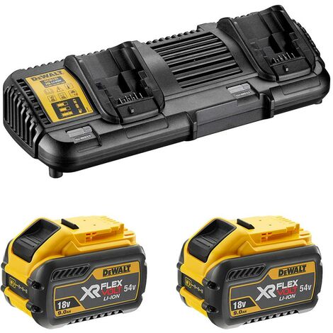 Power Set DeWALT FlexVolt DCB132X2 (2 x 54V/18V 9,0 Ah + DCB132)