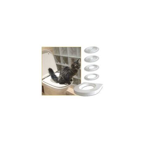 Crea – Kit d'entraînement toilette pour chat – Bac en plastique non toxique – Pour chats adultes et chatons – Système de formation efficace