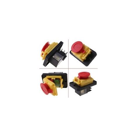 CREA Kjd12 250v 4pin Waterproof Magnetic Start Stop No Volt Release Pushbutton Switch