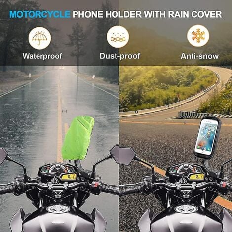 CREA Support de téléphone pour moto étanche Rotation 360 Moto Scooter Smartphone