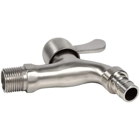 CREA Robinet de jardin en acier inoxydable 304, robinet d'eau mural extérieur robuste et durable (g 1/2'' )