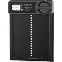 Crea – Porte de poulailler automatique – Minuterie programmable – Alliage d'aluminium anti-corrosion – Écran LCD – Avertissement batterie faible