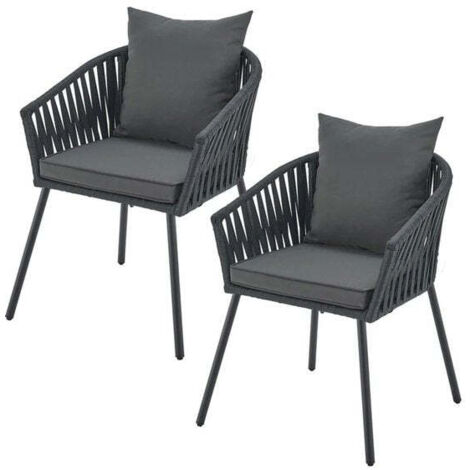 [JAMAIS UTILISE] Juskys Chaises en corde - Lot de