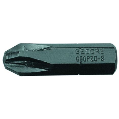 GEDORE 6552790 - Tournevis à embout cruciforme 1/4" PZ 1 , 690 PZD 1 S-010