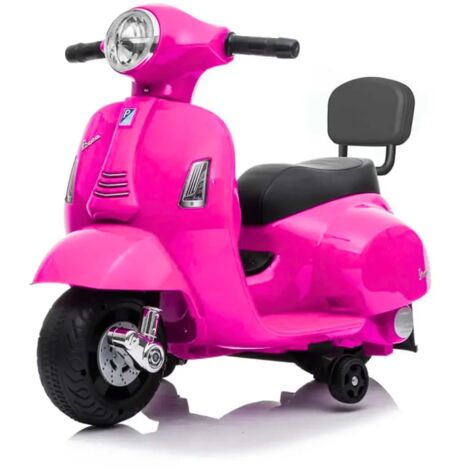 Vespa per Bambini GTS 6V - 1-3 anni - con Corno - Rosa