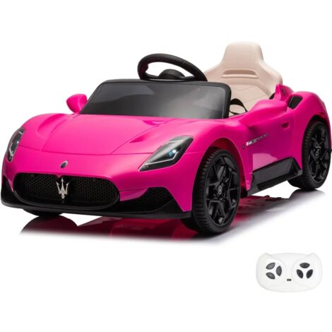 Macchina Maserati MC20 Cielo Elettrica per Bambini 12V - 1 a 5 anni - con Telecomando - Rosa