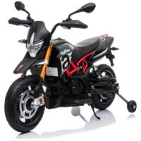 Moto Elettrica per Bambini Aprilia Dorsoduro 900 - 12V - 3 a 6 anni - Nero