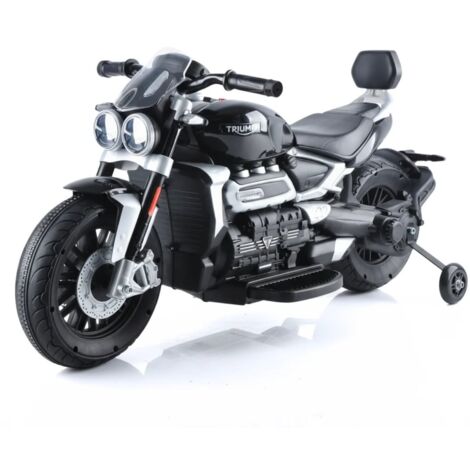 Triumph Rocket 3GT 12V - Moto Eléctrica para Niños - 2 a 5 años - Negro