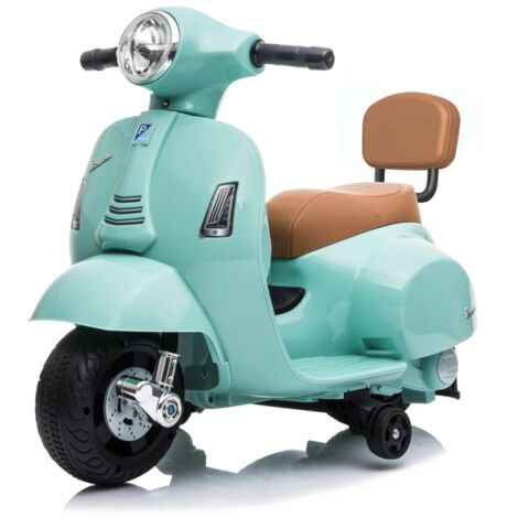 Vespa GTS 6V - Mini Scooter Eléctrico para Niños - 1 a 3 años - Azul