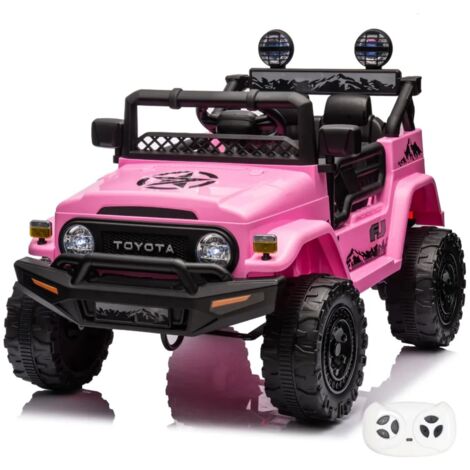 Toyota FJ Cruiser 12V - Coche Eléctrico para Niños - 1 a 6 años - Rosa