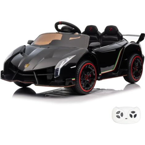 Lamborghini Veneno 12V - Coche Eléctrico Infantil - 1 a 6 Años - Negro