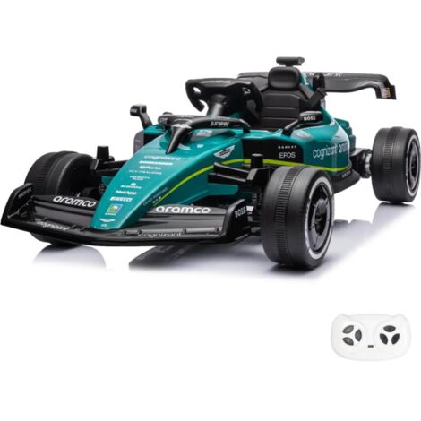 Aston Martin Fórmula 1 12V - Coche Eléctrico para Niños - 1 a 6 Años - Verde