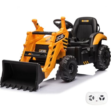 JCB 12V - Volquete Eléctrico para Niños - 2 a 6 años - Amarillo