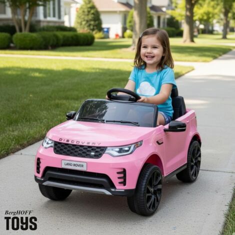 Macchina Elettrica Per Bambini AIYAPLAY, Licenza Land Rover Discovery, 12V, 2 Motori, 2.5-4.5 Km/h, Telecomando, Sospensioni, USB, Musica, Luci LED, Bianco, Per 3-6 Anni