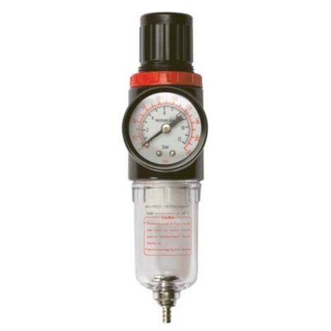 Aircraft Filterdruckregler 1/4" 12 Bar Mit Ersatzglas - Professioneller Druckregler