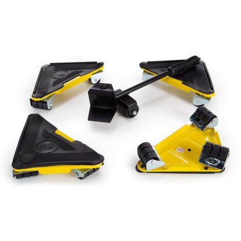 Toolland Transportroller-Set, 4 Rangierrollen, Möbelheber, Tragkraft bis zu 100 kg