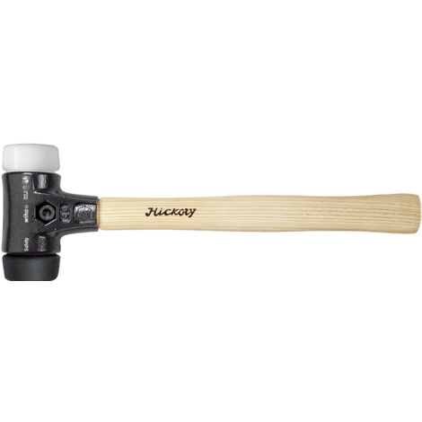 Wiha Schonhammer Safety mittelweich/sehr hart mit Hickory-Holzstiel, Rund-Schlagkopf 50, 360 mm (26659)