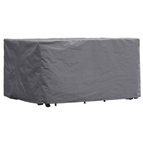 Perel Schutzhülle für Gartenmöbel, Grau, rechteckig, 165 cm x 135 cm x 95 cm (1/5)