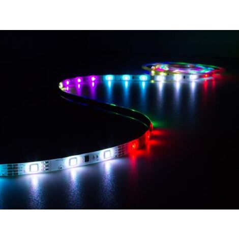 Perel Set mit digital animiertem LED-Streifen, 150 helle 5050 LEDs, RGB-Controller und Netzteil, Silikonbeschichtung, 5 Meter (1/5)