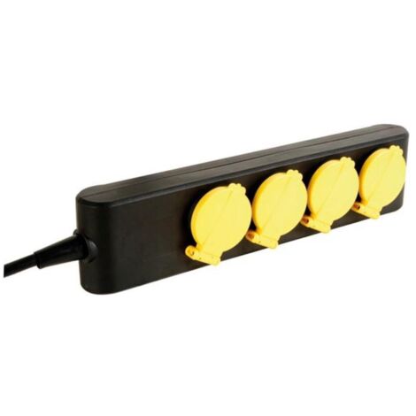 4-FACH-STECKDOSENLEISTE - IP44 - KABEL: 1.5 m - STECKER-TYP E (FRANZÖSISCHES SYSTEM) (1/2)