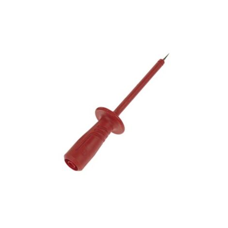 Hirschmann PRÜFSPITZE MIT ELASTISCHER, TRITTFESTER ISOLIERHÜLSE, 4mm-BUCHSE (PRUEF2600 ROT) (1/5)