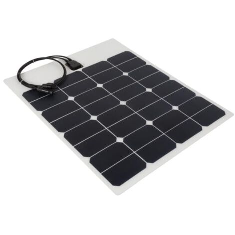 Perel Polykristallines Solarmodul, hohe Effizienz und wetterfest, 50W