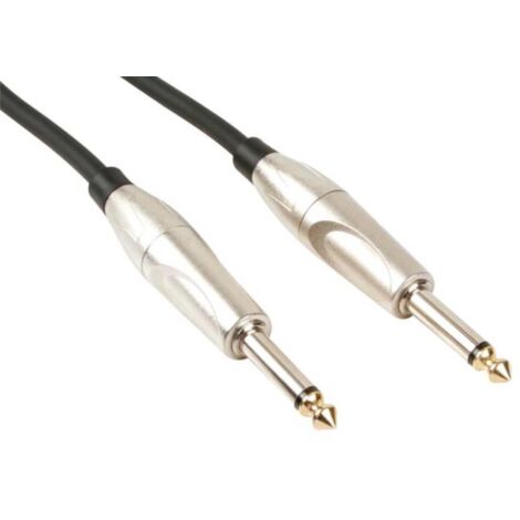 PROFESSIONELLES PATCHKABEL, 6.35mm MONO-KLINKENSTECKER AUF 6.35mm MONO-KLINKENSTECKER (1m) (1/2)