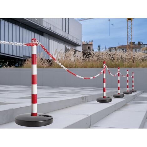 Flexibarrier Pfosten- & Kette Absperrset -Basic-, 8 Pfosten inkl. 15m Flexibarrier Pfosten- & Kette Absperrset -Basic-, 8 Pfosten inkl. 15m