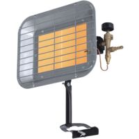 Perel Gasheizstrahler, Gasheizer, Werkstattheizung Gas Butan oder Propan, Heizung Gasflasche, Gasflaschen Heizstrahler Gas outdoor, Heizbrenner Gas, Gasstrahler, 4500 W