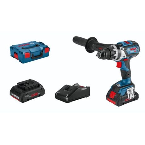 18V BOSCH GSR 18V-110C Brushless-Bohrschrauber - 2 Pro-core 4Ah Akkus + Ladeger√§t + L-boxx Koffer - 06019G010A