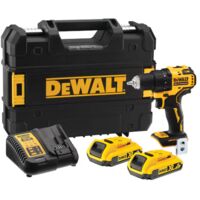 DeWALT Akku-Bohrschrauber DCD708D2T 18 V, 2x 2,0 Ah und Ladegerät in TSTAK