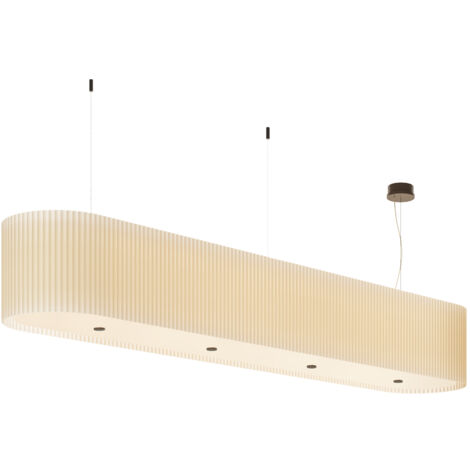 E6 ELEANOR handmade ponge' pleated pendant lamp (1/5)