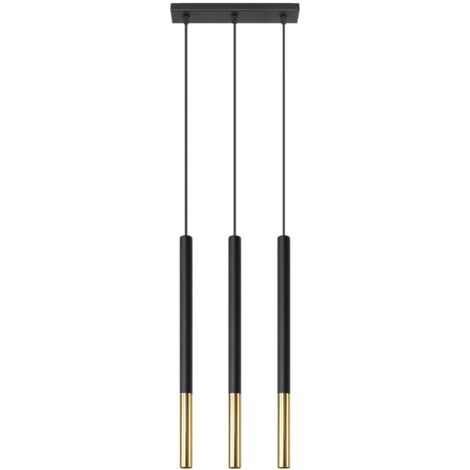 MOZAICA 3L black/gold pendant lamp (1/5)