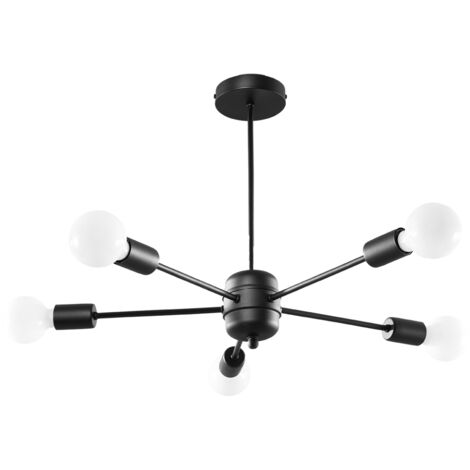 LANGO 5 black chandelier (1/5)