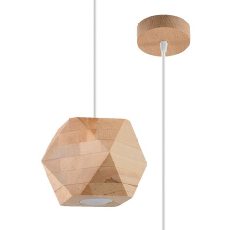 WOODY pendant lamp in natural wood (1/5)