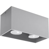 QUAD gray ceiling lamp