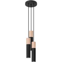 PABLO 3P black pendant lamp