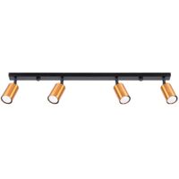 Ceiling lamp WINX 4L black/cooper