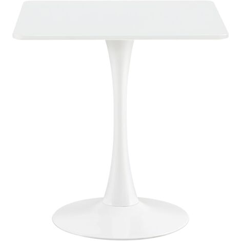 H.J Wedoo – Table de salle à manger carrée 70 x 70 cm – Plateau en MDF, pieds en métal – Pour 2 à 4 personnes – Design élégant pour espaces réduits (1/5)
