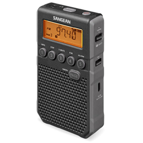 Radio Analógico y digital Radio portátil SANGEAN SDT800BK AM, FM,